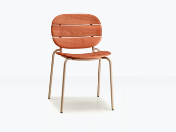 SI-SI WOOD - Steel and wood garden chair by SCAB DESIGN - view 2